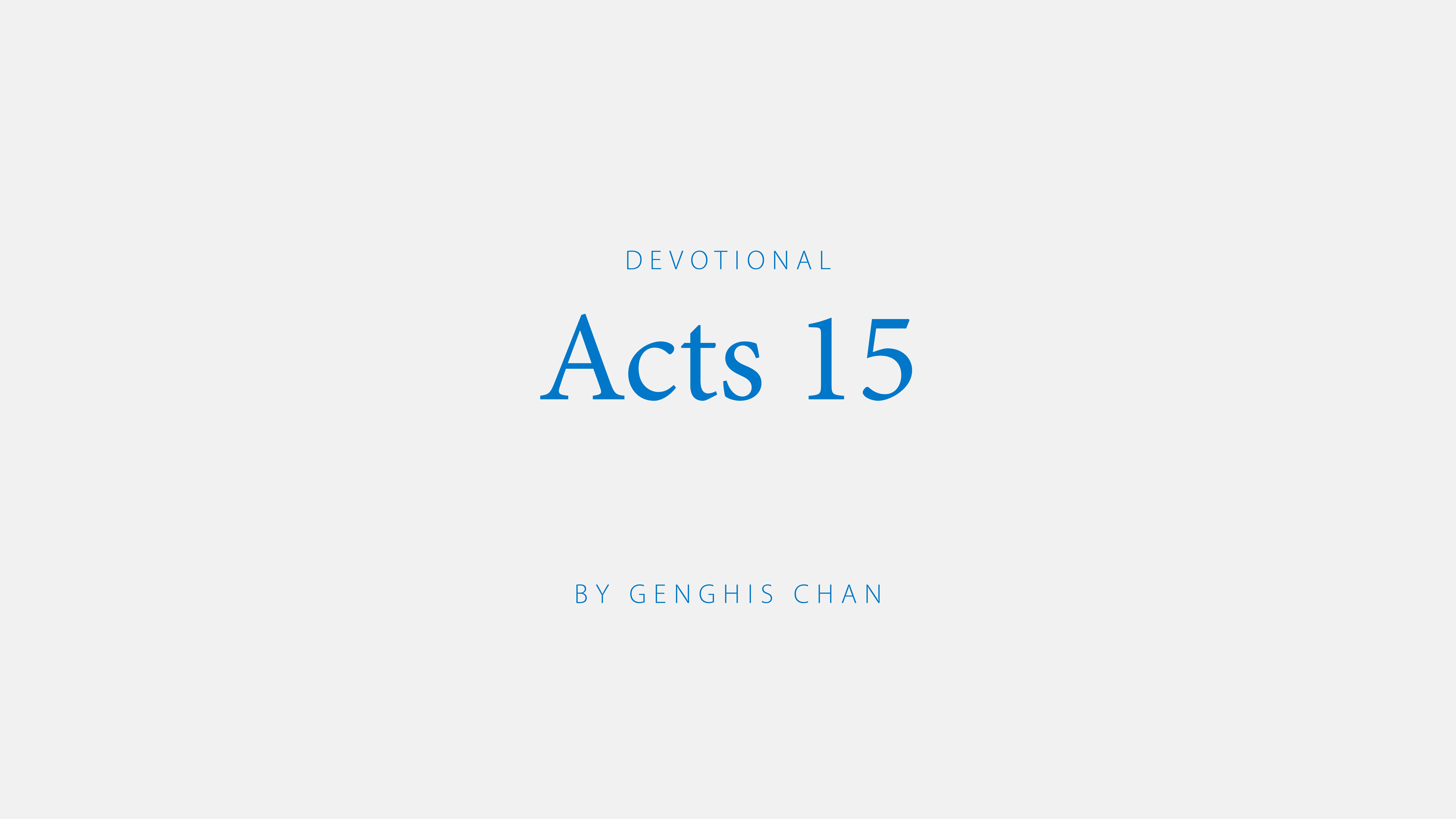 Acts 15:1-35