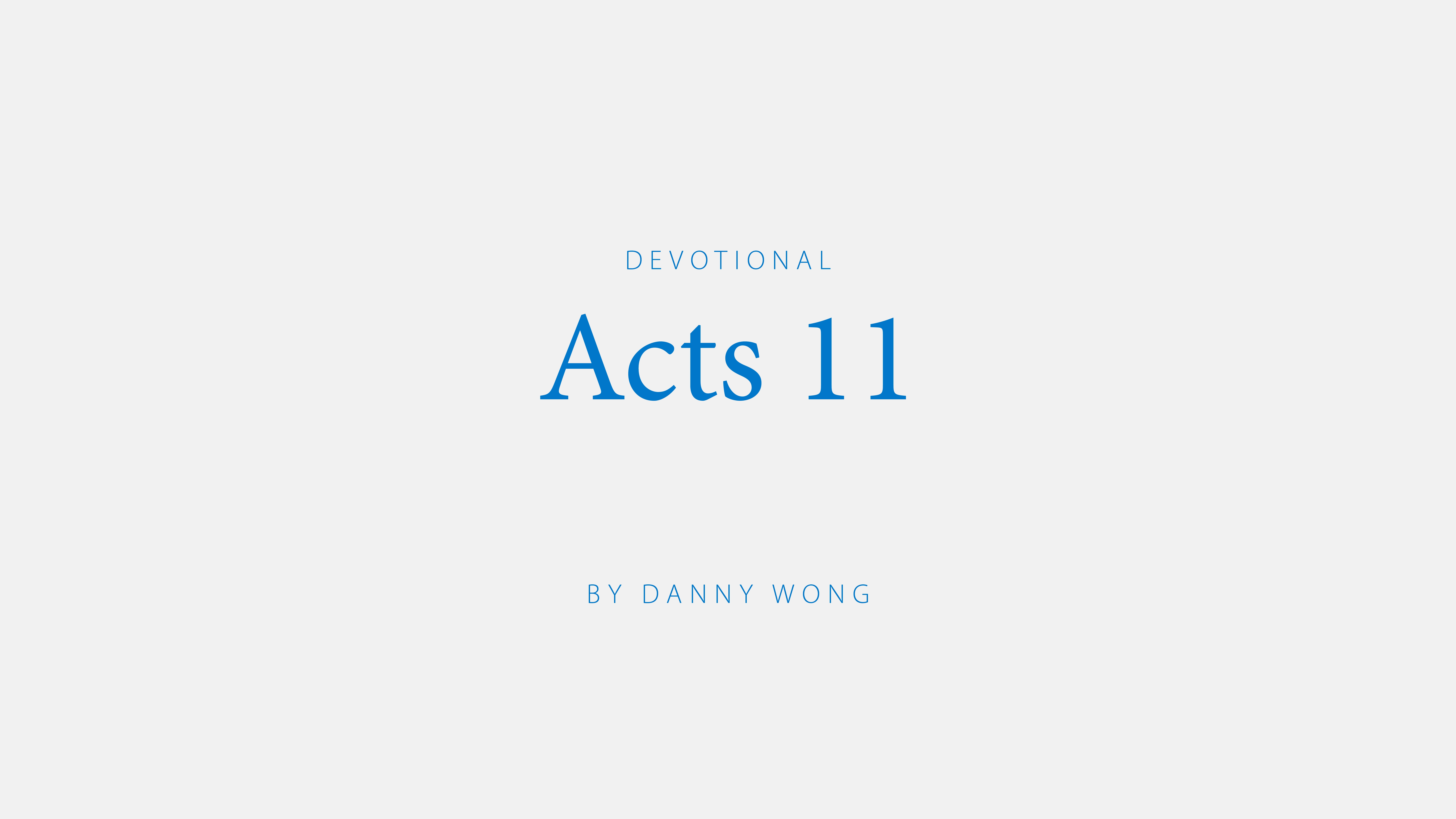 Acts 11:1-9