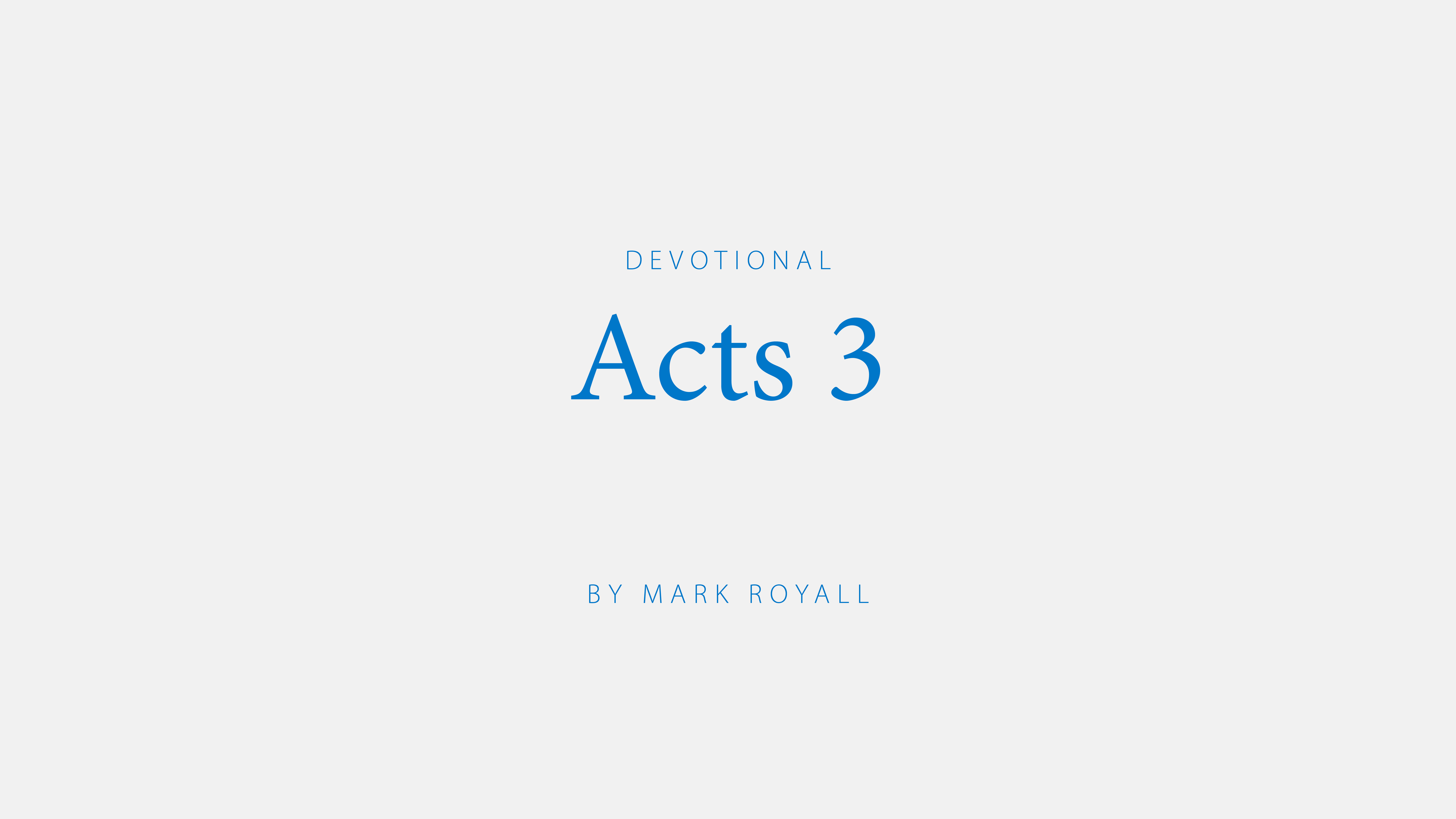 Acts 3